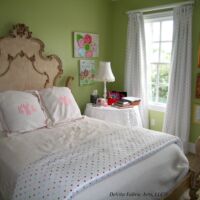 girl's polka dot bedroom